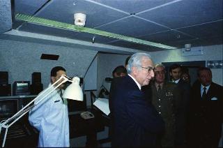 Visita al Centro per le comunicazioni dell'Ufficio per gli affari militari del Segretariato Generale della Presidenza della Repubblica