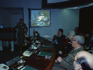 Visita al Centro per le comunicazioni dell'Ufficio per gli affari militari del Segretariato Generale della Presidenza della Repubblica