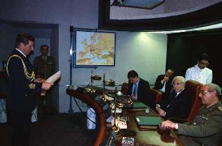 Visita al Centro per le comunicazioni dell'Ufficio per gli affari militari del Segretariato Generale della Presidenza della Repubblica