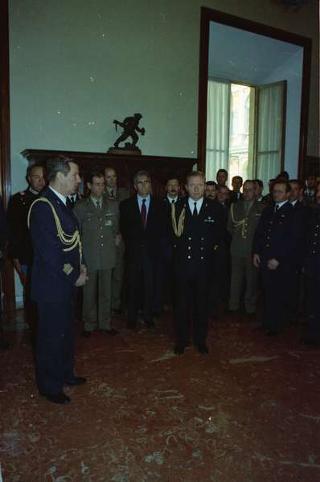 Visita al Centro per le comunicazioni dell'Ufficio per gli affari militari del Segretariato Generale della Presidenza della Repubblica