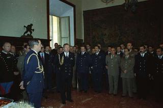 Visita al Centro per le comunicazioni dell'Ufficio per gli affari militari del Segretariato Generale della Presidenza della Repubblica