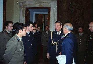 Visita al Centro per le comunicazioni dell'Ufficio per gli affari militari del Segretariato Generale della Presidenza della Repubblica