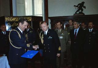 Visita al Centro per le comunicazioni dell'Ufficio per gli affari militari del Segretariato Generale della Presidenza della Repubblica