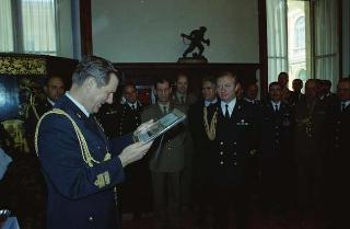 Visita al Centro per le comunicazioni dell'Ufficio per gli affari militari del Segretariato Generale della Presidenza della Repubblica