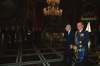Il Presidente della Repubblica Francesco Cossiga riceve il Generale di Squadra Aerea Stelio Nardini, nuovo Capo di Stato maggiore dell'Aeronautica