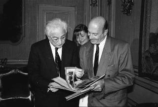 Incontro del Presidente della Repubblica Francesco Cossiga con Manfred Woerner, Segretario generale della NATO