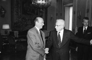 Incontro del Presidente della Repubblica Francesco Cossiga con Manfred Woerner, Segretario generale della NATO