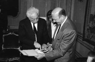 Incontro del Presidente della Repubblica Francesco Cossiga con Manfred Woerner, Segretario generale della NATO