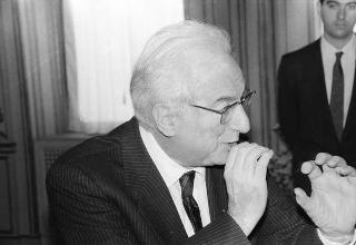 Incontro del Presidente della Repubblica Francesco Cossiga con Manfred Woerner, Segretario generale della NATO