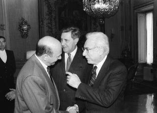 Incontro del Presidente della Repubblica Francesco Cossiga con Manfred Woerner, Segretario generale della NATO