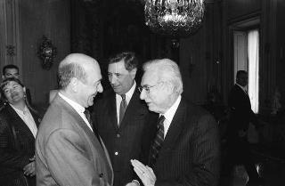 Incontro del Presidente della Repubblica Francesco Cossiga con Manfred Woerner, Segretario generale della NATO