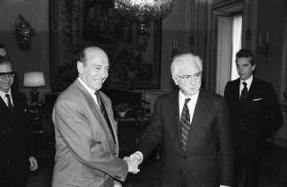 Incontro del Presidente della Repubblica Francesco Cossiga con Manfred Woerner, Segretario generale della NATO