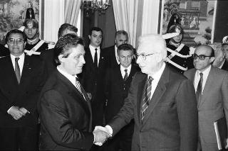 Incontro con il Presidente della Repubblica di Bolivia Jaime Paz Zamora