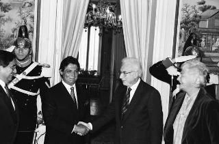 Incontro con il Presidente della Repubblica di Bolivia Jaime Paz Zamora