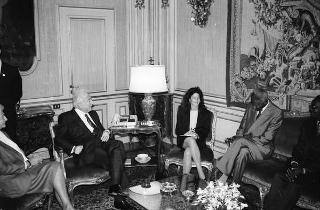 Incontro con il Presidente della Repubblica del Senegal Abdou Diouf