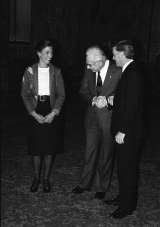 Incontro del Presidente della Repubblica Francesco Cossiga con il Vice Presidente degli USA Dan Quayle e la signora Quayle, e successiva udienza con gli esponenti della Fondazione Eisenhower