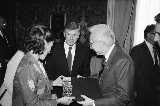 Incontro del Presidente della Repubblica Francesco Cossiga con il Vice Presidente degli USA Dan Quayle e la signora Quayle, e successiva udienza con gli esponenti della Fondazione Eisenhower