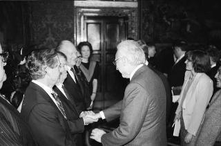 Incontro del Presidente della Repubblica Francesco Cossiga con il Vice Presidente degli USA Dan Quayle e la signora Quayle, e successiva udienza con gli esponenti della Fondazione Eisenhower