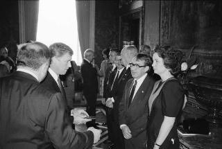Incontro del Presidente della Repubblica Francesco Cossiga con il Vice Presidente degli USA Dan Quayle e la signora Quayle, e successiva udienza con gli esponenti della Fondazione Eisenhower
