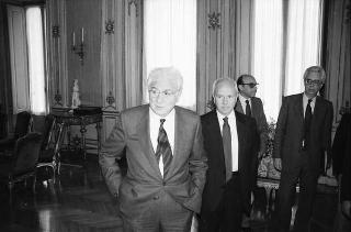 Incontro del Presidente della Repubblica Francesco Cossiga con Anibal Cavaco Silva, primo ministro della Repubblica del Portogallo
