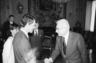Incontro del Presidente della Repubblica Francesco Cossiga con Anibal Cavaco Silva, primo ministro della Repubblica del Portogallo