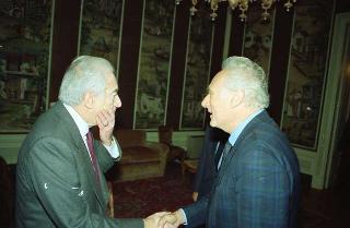 Incontro privato del Presidente della Repubblica Francesco Cossiga con un Giornalista tedesco