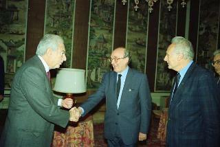 Incontro privato del Presidente della Repubblica Francesco Cossiga con un Giornalista tedesco
