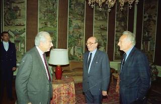 Incontro privato del Presidente della Repubblica Francesco Cossiga con un Giornalista tedesco