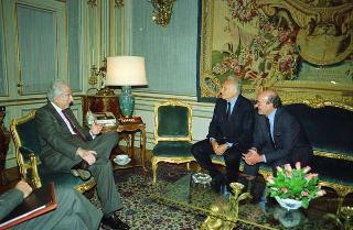 Incontro privato del Presidente della Repubblica Francesco Cossiga con un Giornalista tedesco