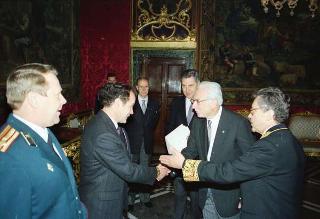 Anatoli Leonidovic Adamishin, nuovo ambasciatore dell'URSS: presentazione lettere credenziali