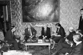 Incontro con il Presidente della Repubblica del Sud Africa Frederick W. De Klerk