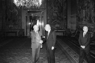 Incontro con il Presidente della Repubblica del Sud Africa Frederick W. De Klerk