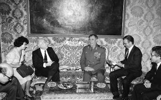 Incontro del Presidente della Repubblica Francesco Cossiga con Dmitry Yazov, ministro della difesa dell'URSS