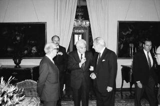 Incontro del Presidente della Repubblica Francesco Cossiga con Gabriel Valdes, presidente del Senato della Repubblica del Cile