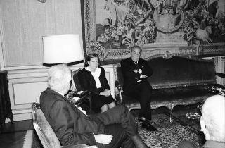 Incontro del Presidente della Repubblica Francesco Cossiga con Gabriel Valdes, presidente del Senato della Repubblica del Cile