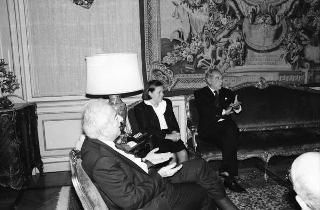 Incontro del Presidente della Repubblica Francesco Cossiga con Gabriel Valdes, presidente del Senato della Repubblica del Cile