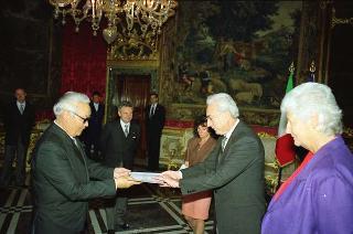 Ludevdorjyn Khashbat, nuovo ambasciatore della Repubblica Popolare Mongola: presentazione delle lettere credenziali