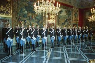 Cerimonia di consegna del nuovo Stendardo Presidenziale al Comando Carabinieri Guardie del Presidente della Repubblica
