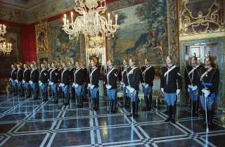 Cerimonia di consegna del nuovo Stendardo Presidenziale al Comando Carabinieri Guardie del Presidente della Repubblica
