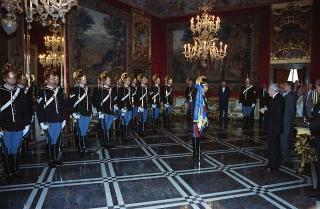 Cerimonia di consegna del nuovo Stendardo Presidenziale al Comando Carabinieri Guardie del Presidente della Repubblica