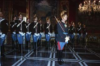 Cerimonia di consegna del nuovo Stendardo Presidenziale al Comando Carabinieri Guardie del Presidente della Repubblica