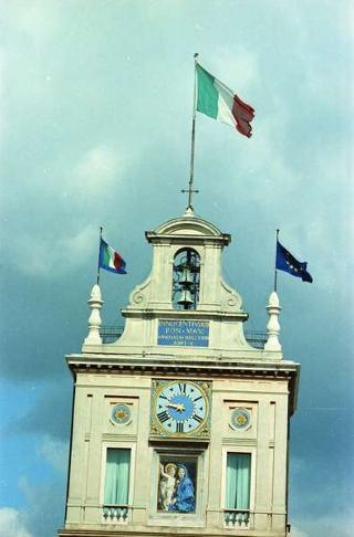Cerimonia di consegna del nuovo Stendardo Presidenziale al Comando Carabinieri Guardie del Presidente della Repubblica