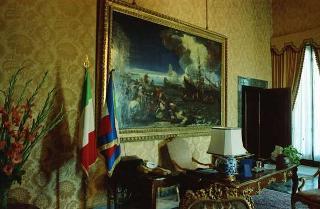 Cerimonia di consegna del nuovo Stendardo Presidenziale al Comando Carabinieri Guardie del Presidente della Repubblica