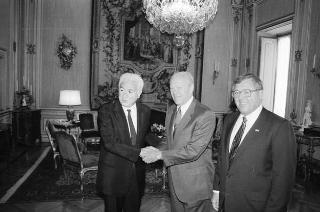 Incontro del Presidente della Repubblica Francesco Cossiga con Gerald Ford, ex Presidente degli Stati Uniti d'America