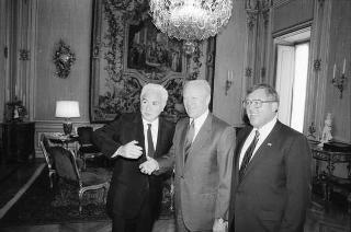 Incontro del Presidente della Repubblica Francesco Cossiga con Gerald Ford, ex Presidente degli Stati Uniti d'America