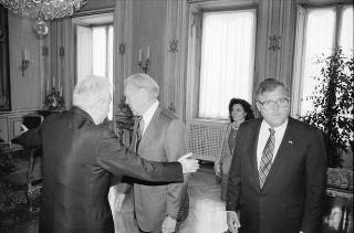 Incontro del Presidente della Repubblica Francesco Cossiga con Gerald Ford, ex Presidente degli Stati Uniti d'America