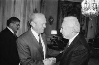 Incontro del Presidente della Repubblica Francesco Cossiga con Gerald Ford, ex Presidente degli Stati Uniti d'America
