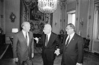 Incontro del Presidente della Repubblica Francesco Cossiga con Gerald Ford, ex Presidente degli Stati Uniti d'America