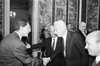 Incontro del Presidente della Repubblica Francesco Cossiga con Gerald Ford, ex Presidente degli Stati Uniti d'America