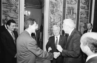 Incontro del Presidente della Repubblica Francesco Cossiga con Gerald Ford, ex Presidente degli Stati Uniti d'America